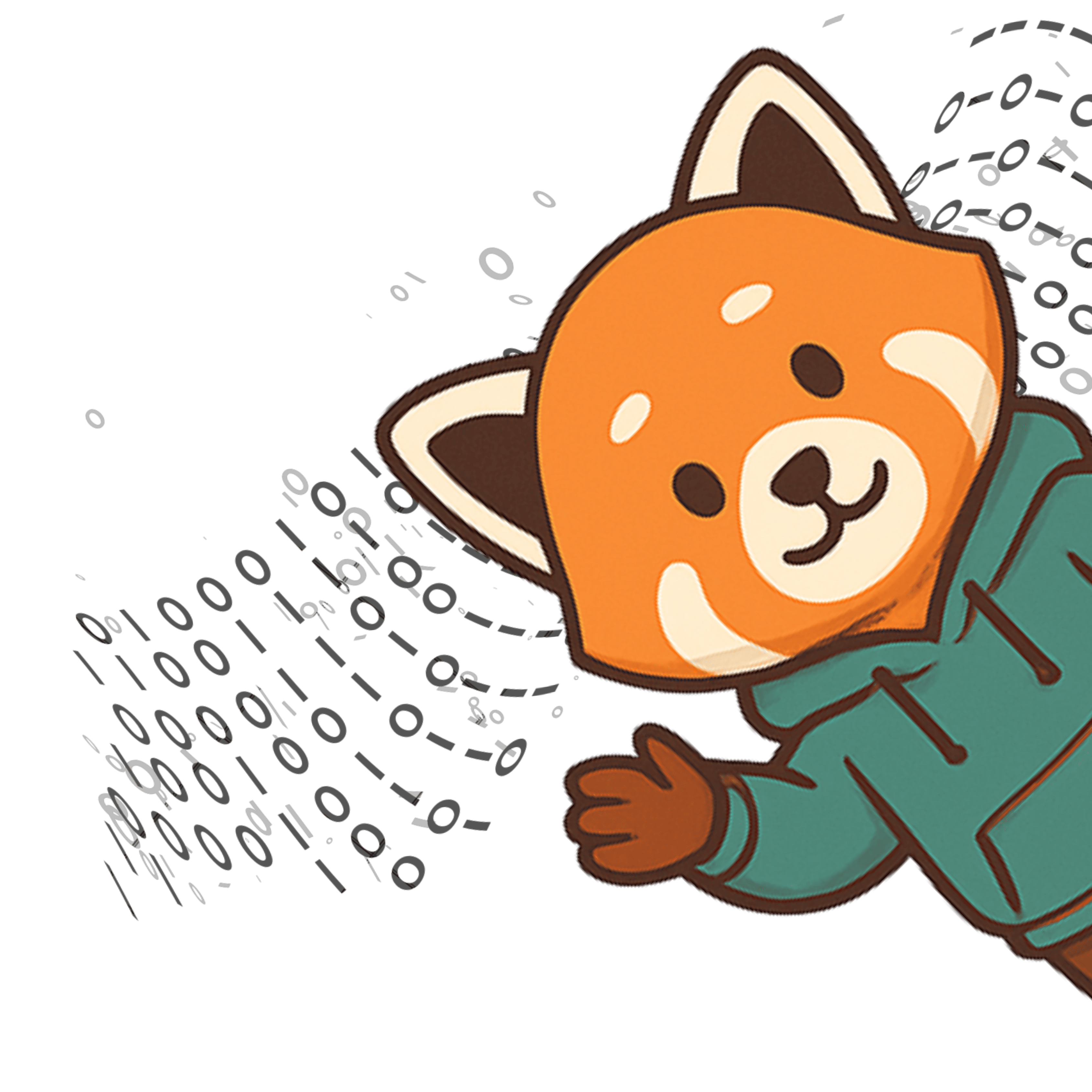 Rego, the GRC Playground mascot in a hoodie